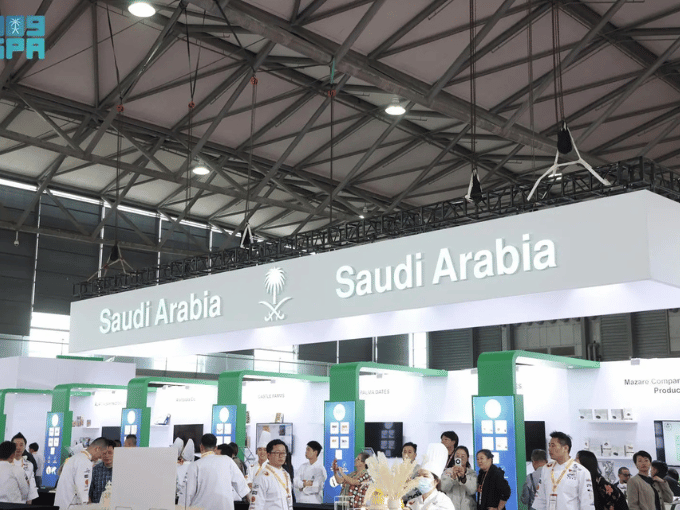 Saudi Arabia exhibition booth at an international trade show with professional convention and trade show transportation support