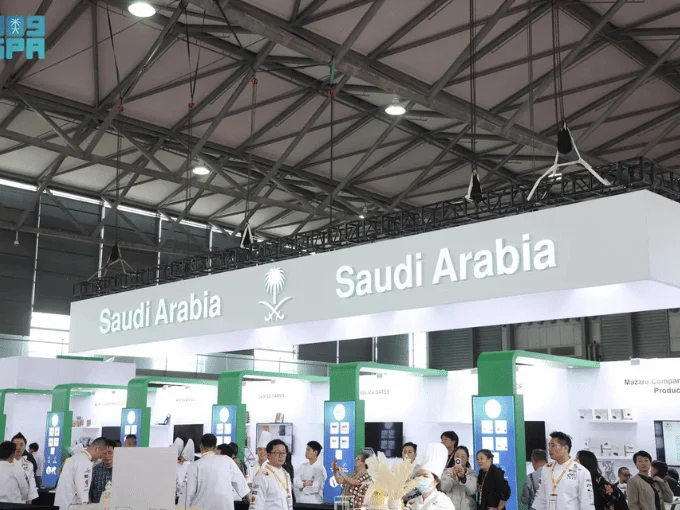 Saudi Arabia exhibition booth at an international trade show with professional convention and trade show transportation support